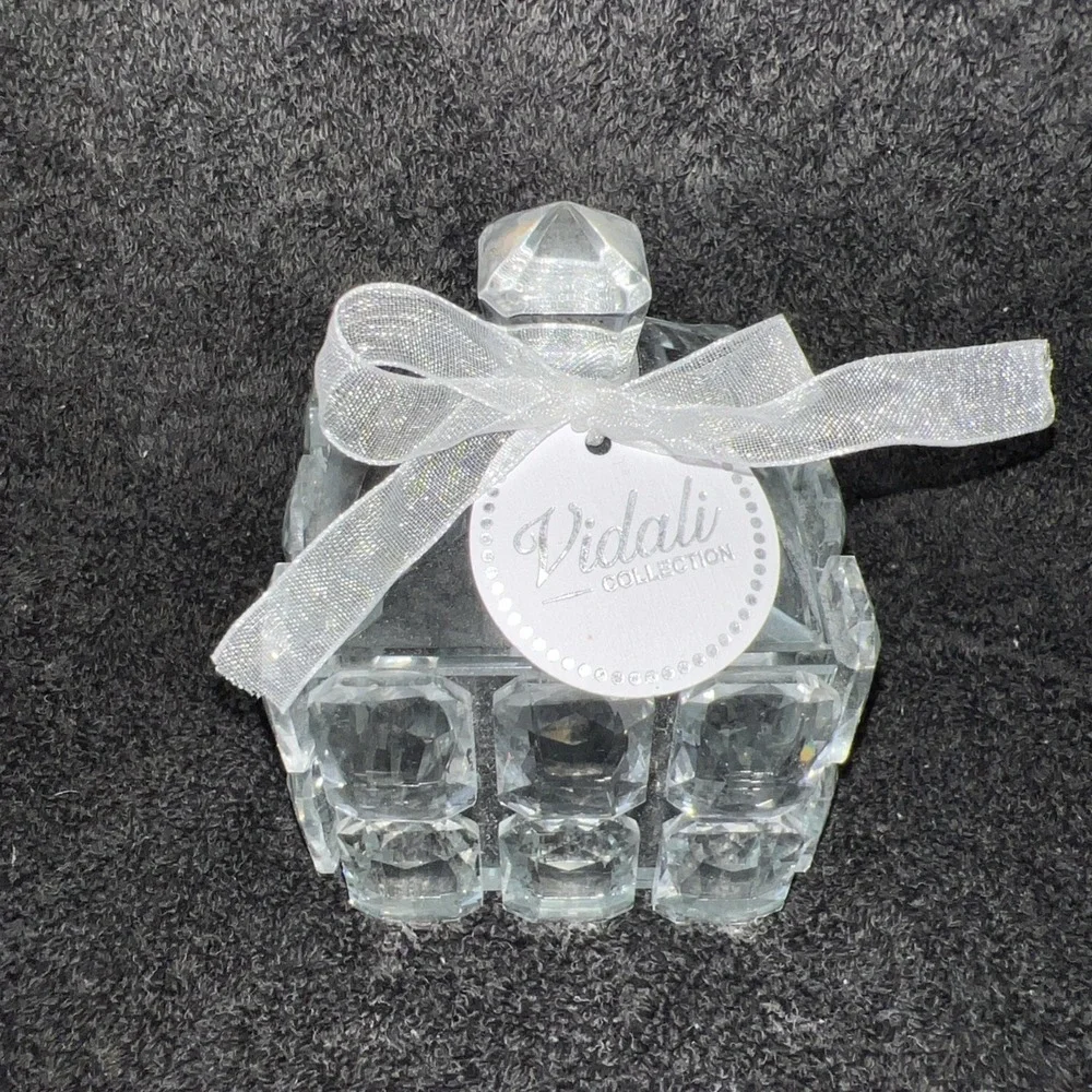Crystal Square Lidded Trinket Jewelry Box NEW‎ Vidali Collection Decorative